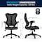Flash Furniture High Back Designer Black Mesh Swivel Ergonomic Office Chair with Adjustable Arms BL-ZP-806-BK-GG - alternate 10